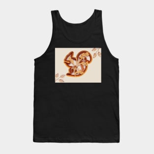 Paper cut squirrel Tank Top